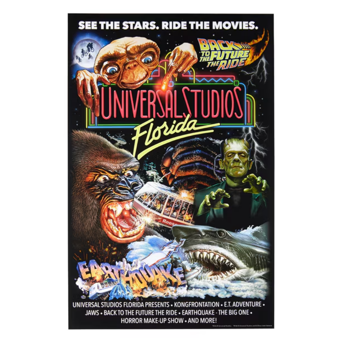 Universal Studios Retro Marquee Poster