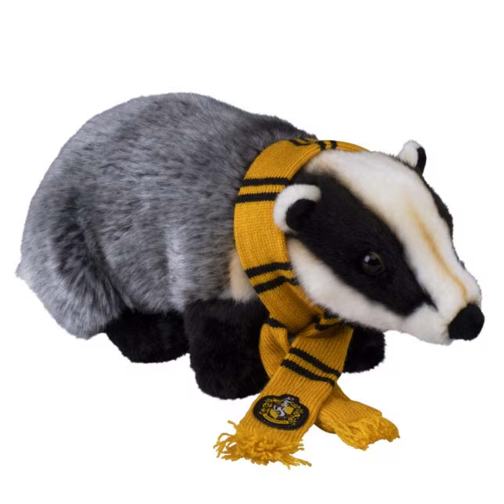 Hufflepuff Emblem Plush with House Scarf