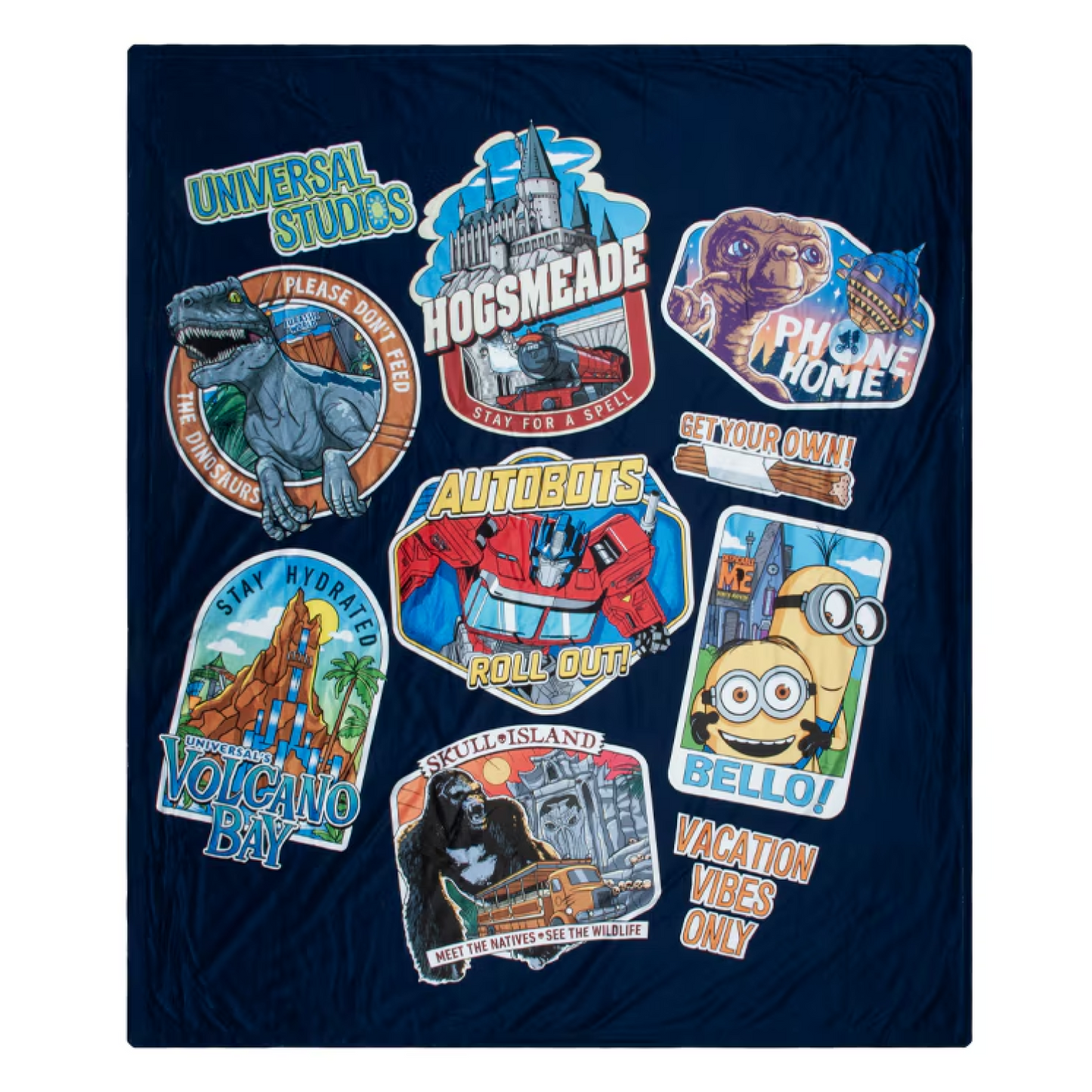 Universal Studios Collage Plush Blanket