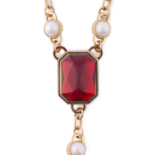 Harry Potter™ Necklace of Gryffindor™ Crest with Pearl