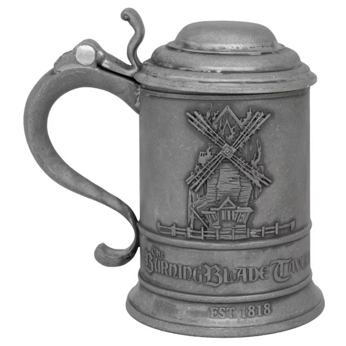 The Burning Blade Tavern Stainless Steel Stein