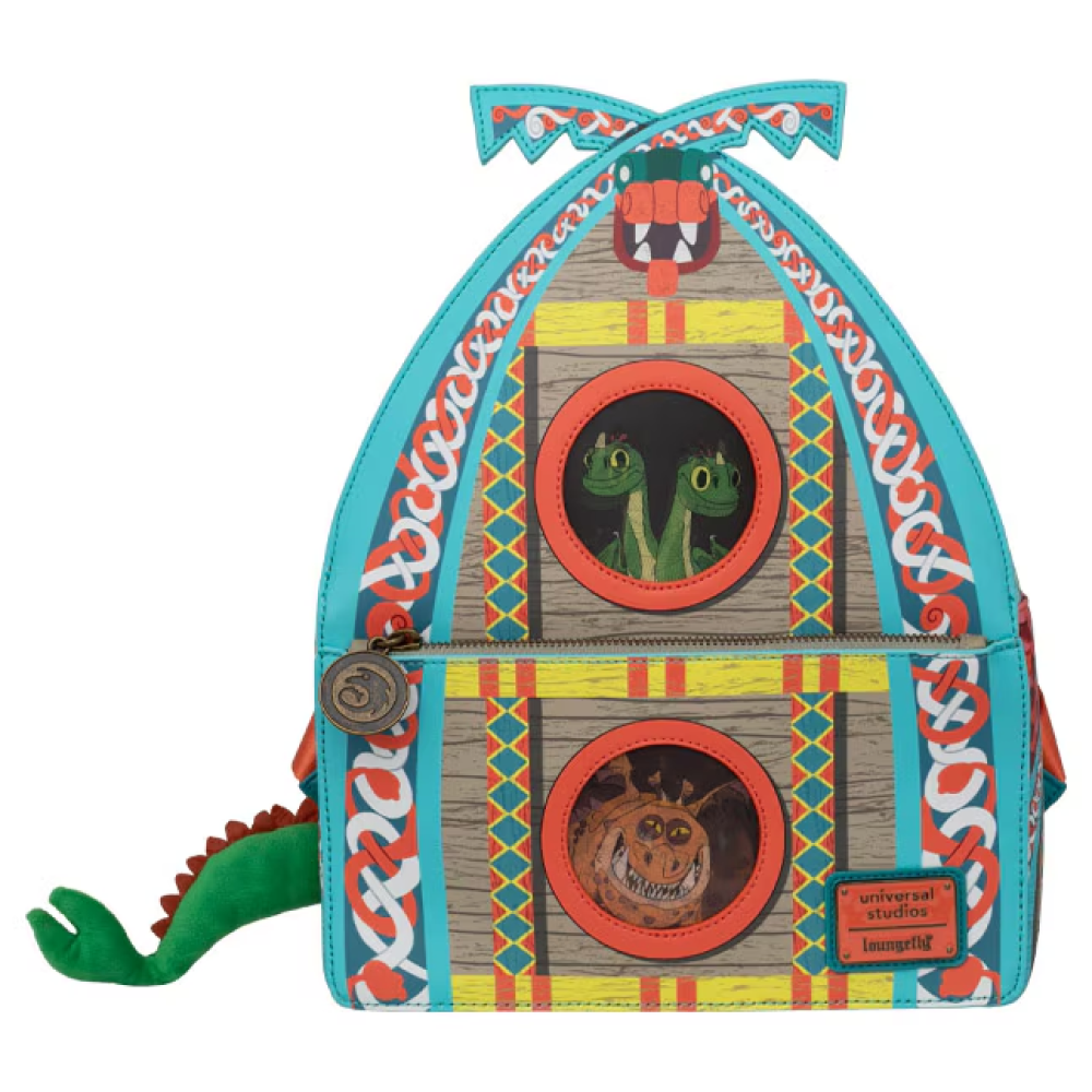 NWT Loungefly How To Train Your Dragon Dragon House Mini Backpack How to Train Your Dragon Light & Night Fury Cosplay Mini  main image 4