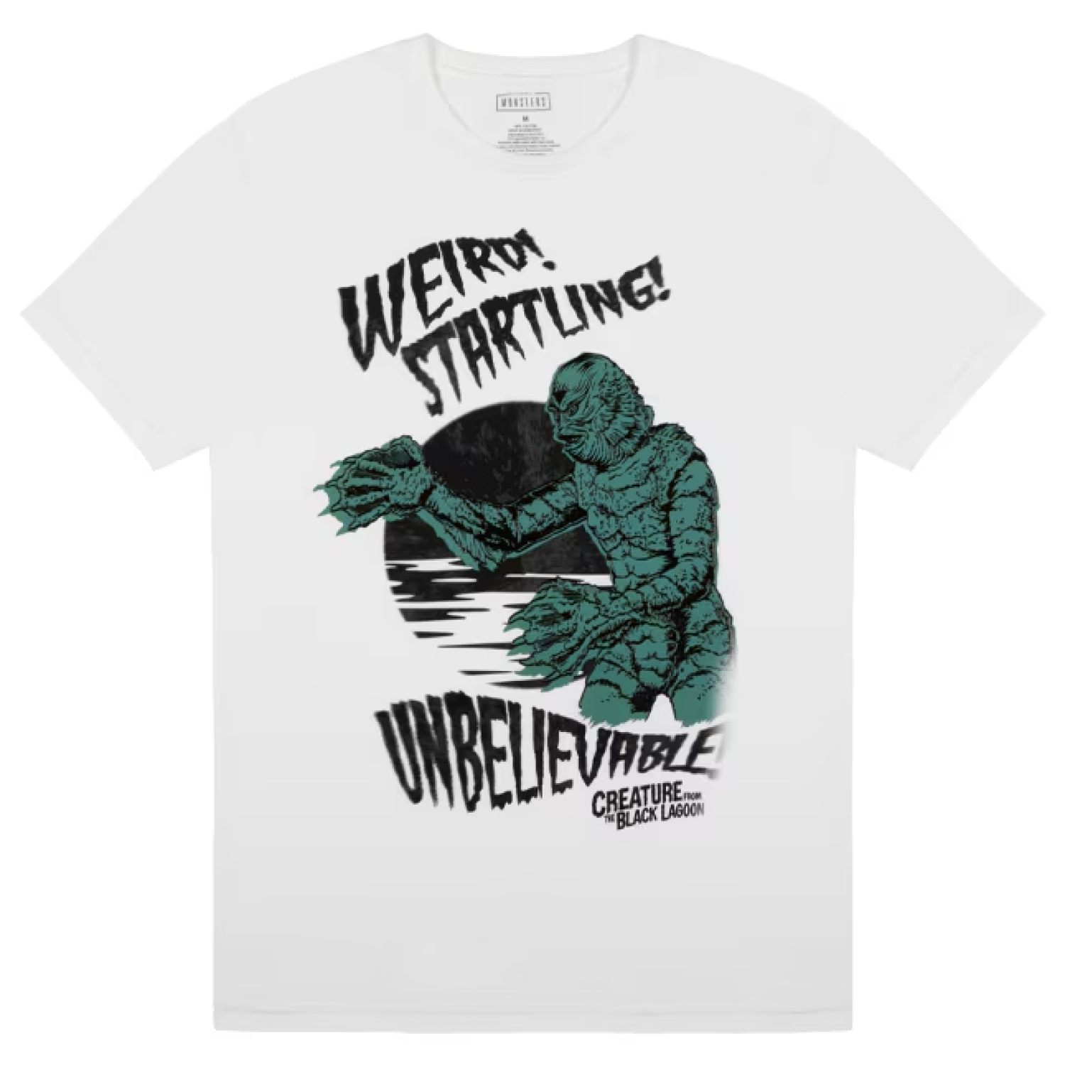 universal monsters clothes Universal Monsters Creature From The Black Lagoon Unbelievable! T-Shirt White / XXL