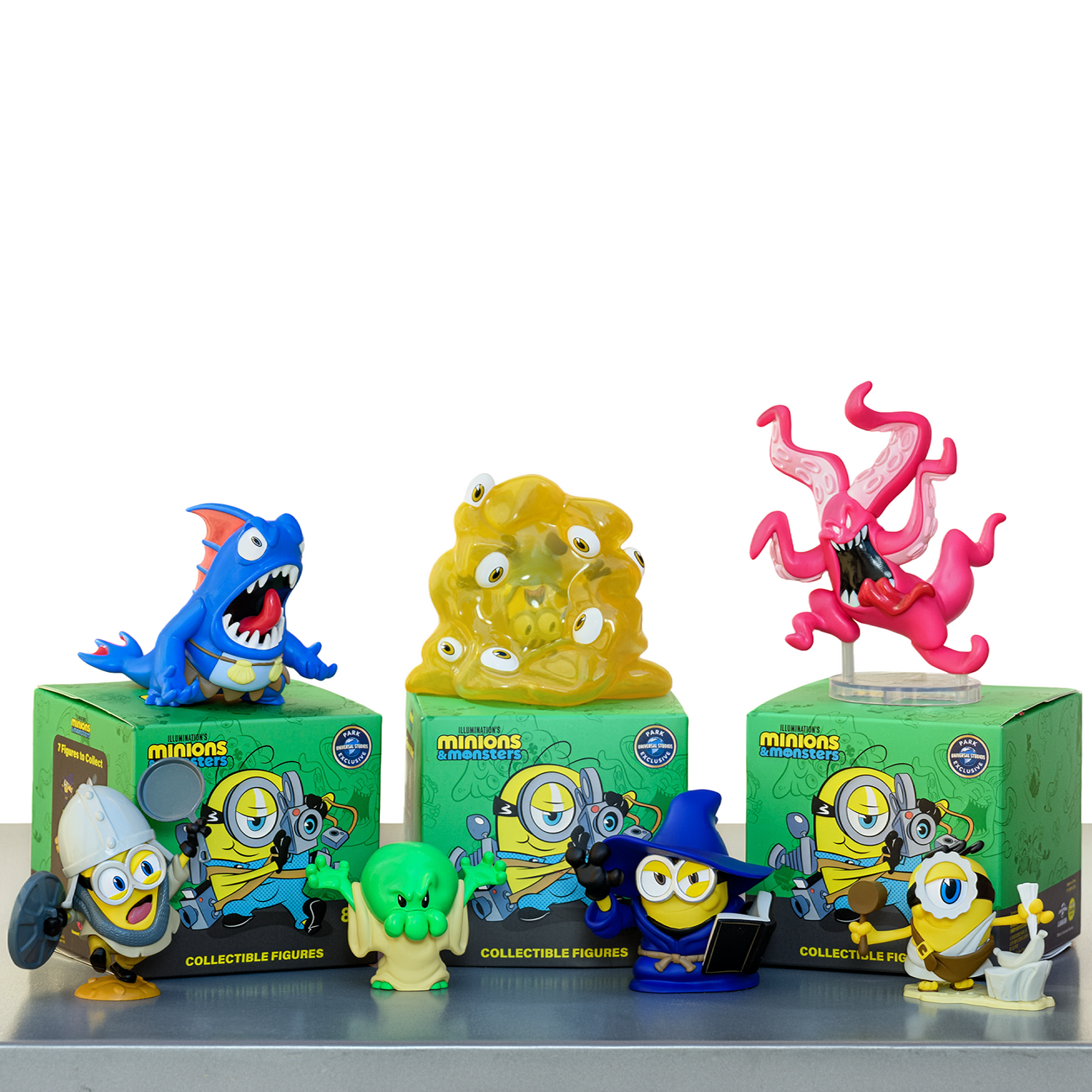 Minions & Monsters フィギュア 3体セット　【オマケ付き】 Minions & Monsters Blind Box – Shop Universal
