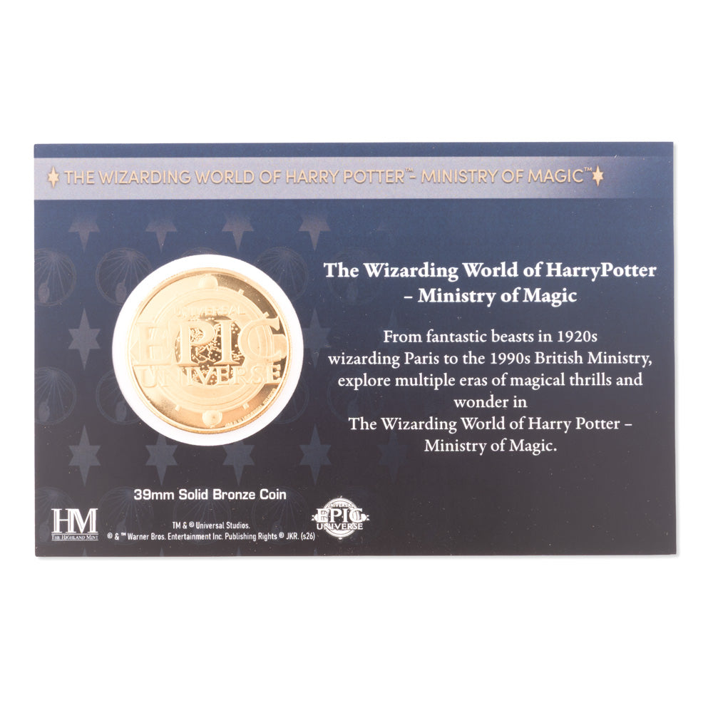 Universal Epic Universe The Wizarding World of Harry Potter™ – Ministry of Magic Commemorative Coin