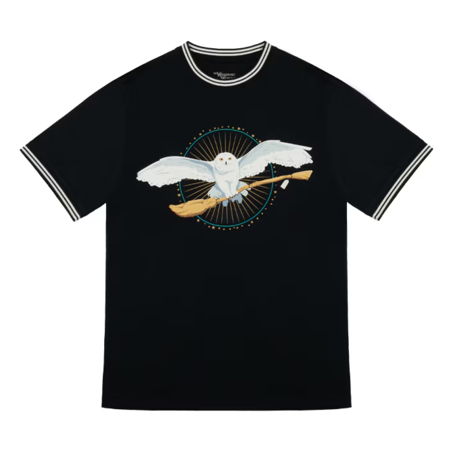 Harry Potter Officially Licensed Magic Baseball T-Shirt - 3/4 Sleeve Black & White Tee