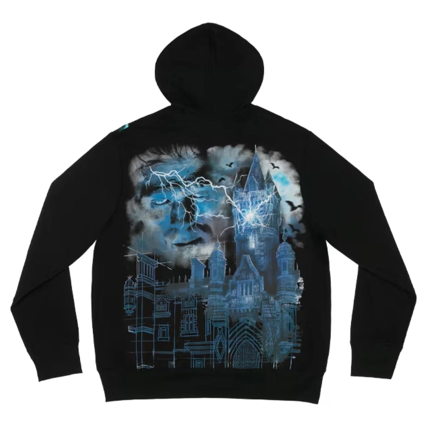 Frankenstein Manor Glow-In-The-Dark Adult Hooded Fleece-1