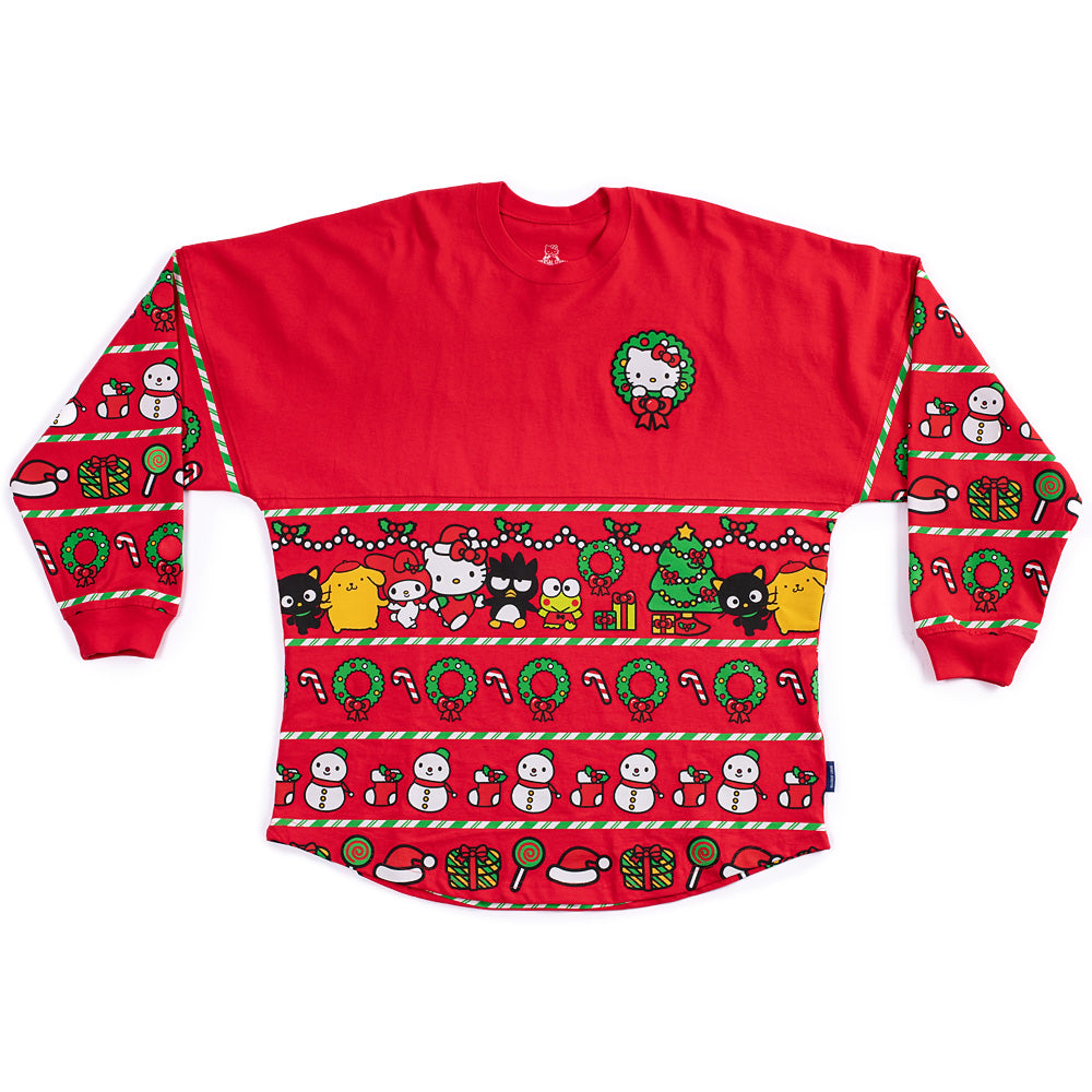 T-shirt Hello Kitty Sanrio Noël - Taille 12 Mois, Manches Longues, Rouge - Neuf Avec étiquettes