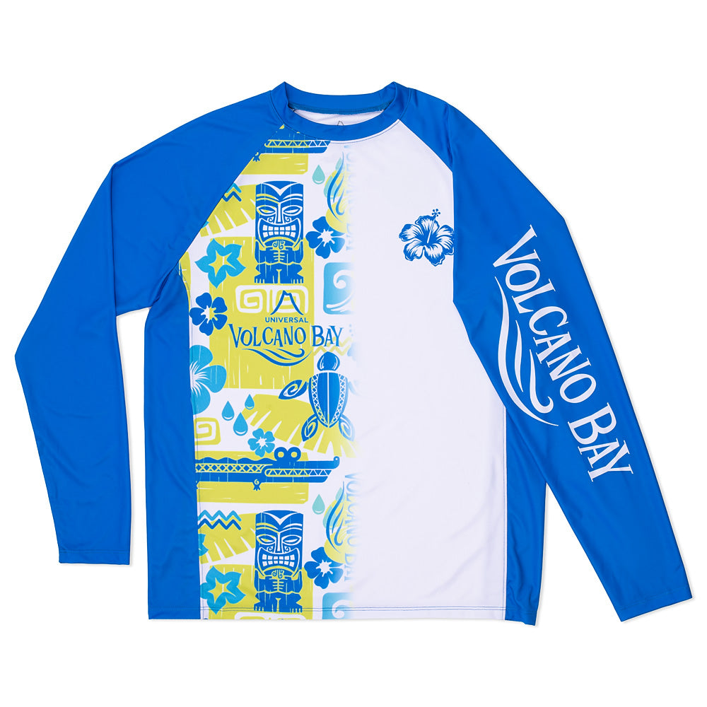 Volcano Bay Long Sleeve Outdoor Performance T-Shirt Tiki Design-3