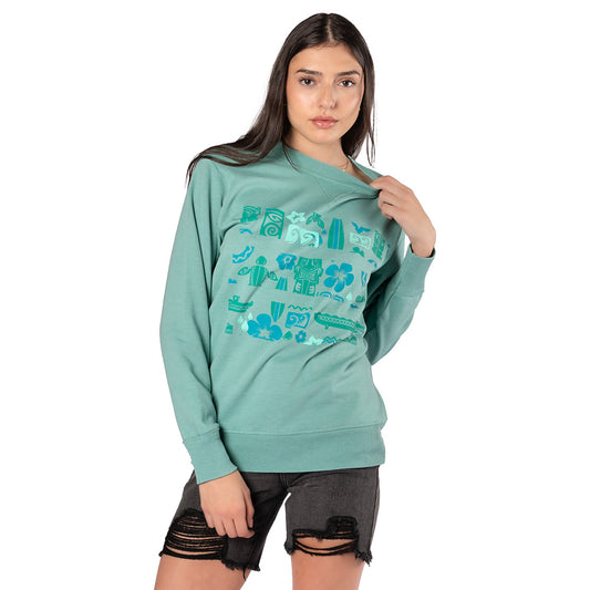Volcano Bay Design Crewneck Sweatshirt-3