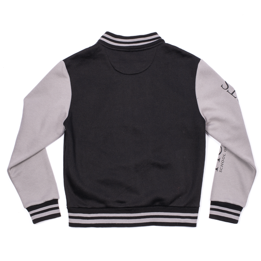 Harry Potter Hogwarts Crest Varisity Jacket with Removable Hood-2