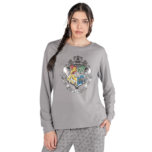 Harry Potter Women's Long Sleeve T-Shirt Featuring Hogwarts Crest-3