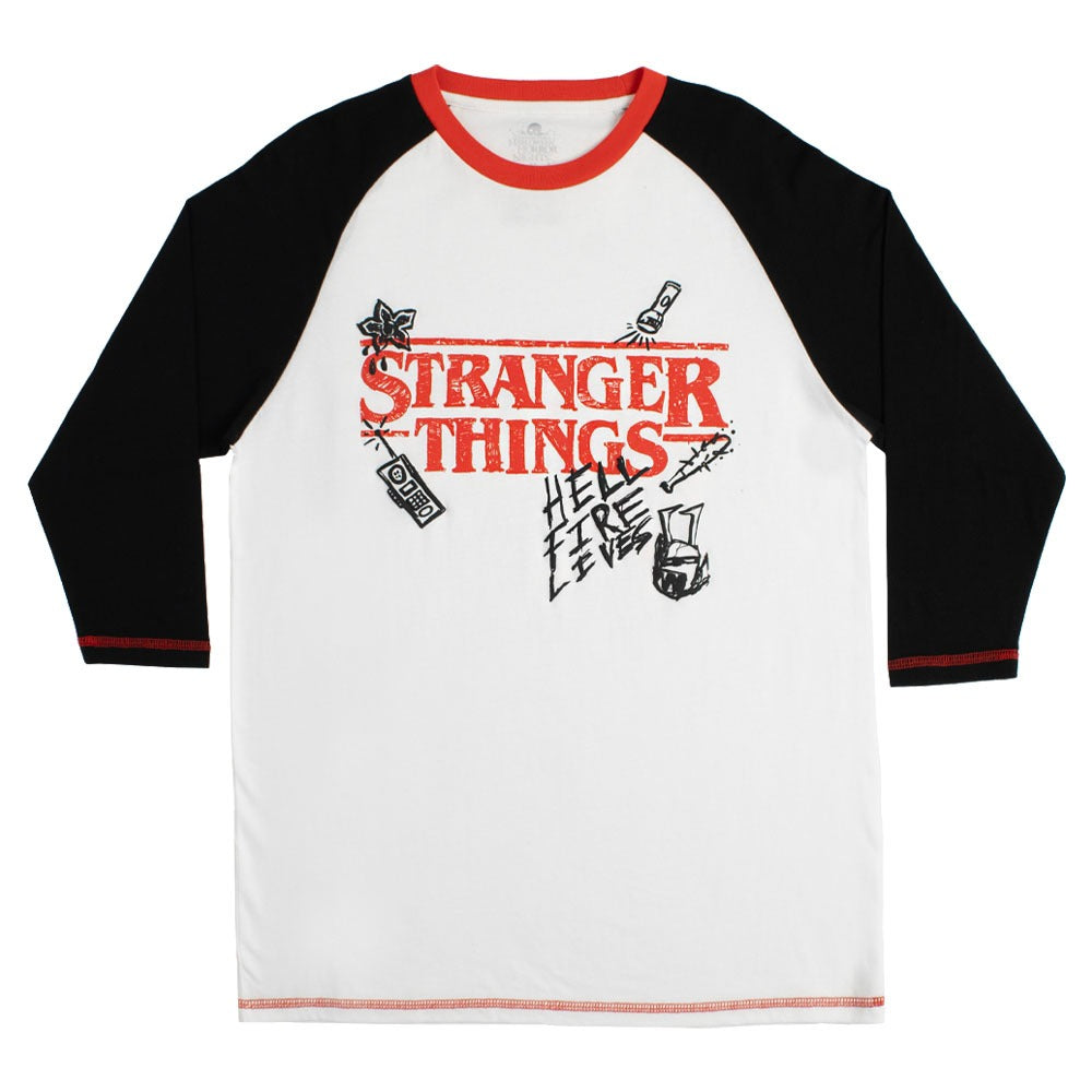 Halloween Horror Nights 2026 Stranger Things 5 Raglan T-Shirt Multi XX-Large