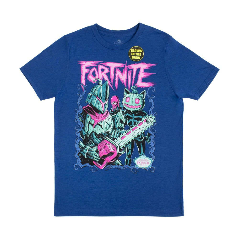 Halloween Horror Nights 2026 Fortnitemares Youth T-Shirt Blue Large