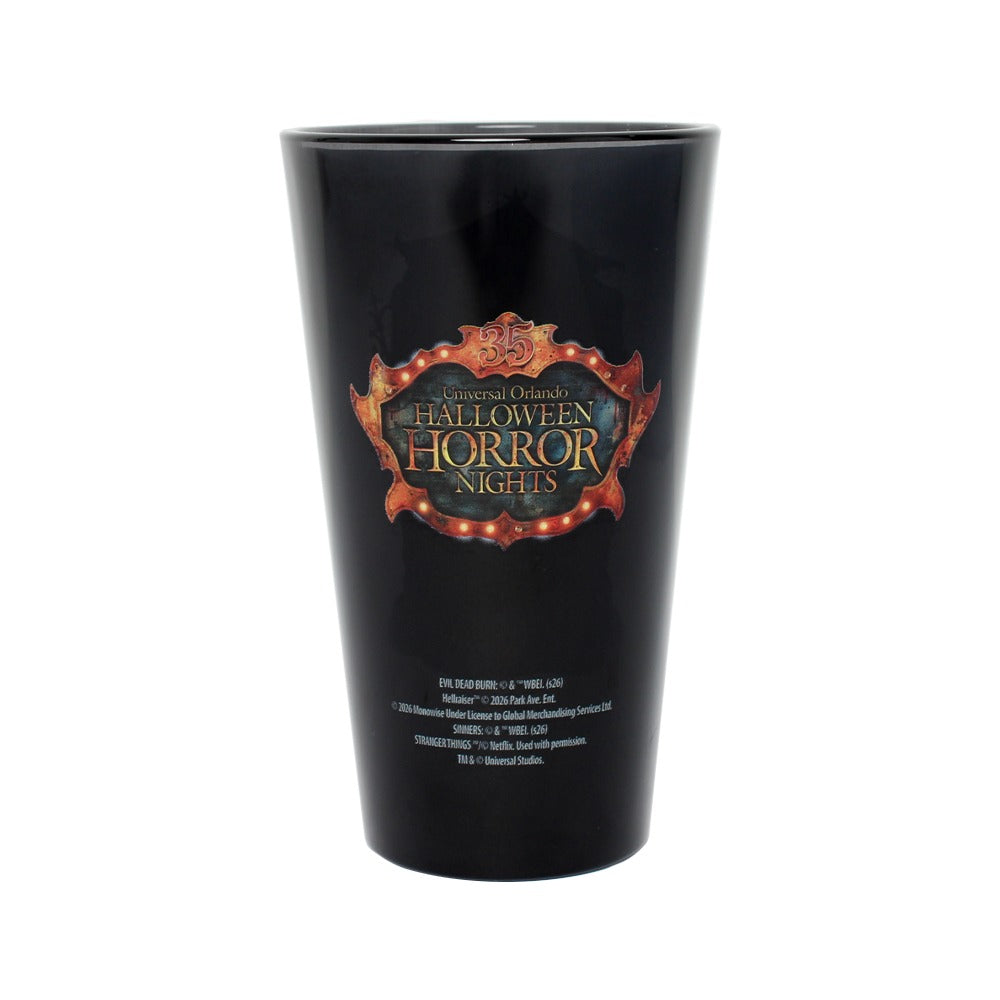 Halloween Horror Nights 2026 Universal Orlando House Pint Glass-2