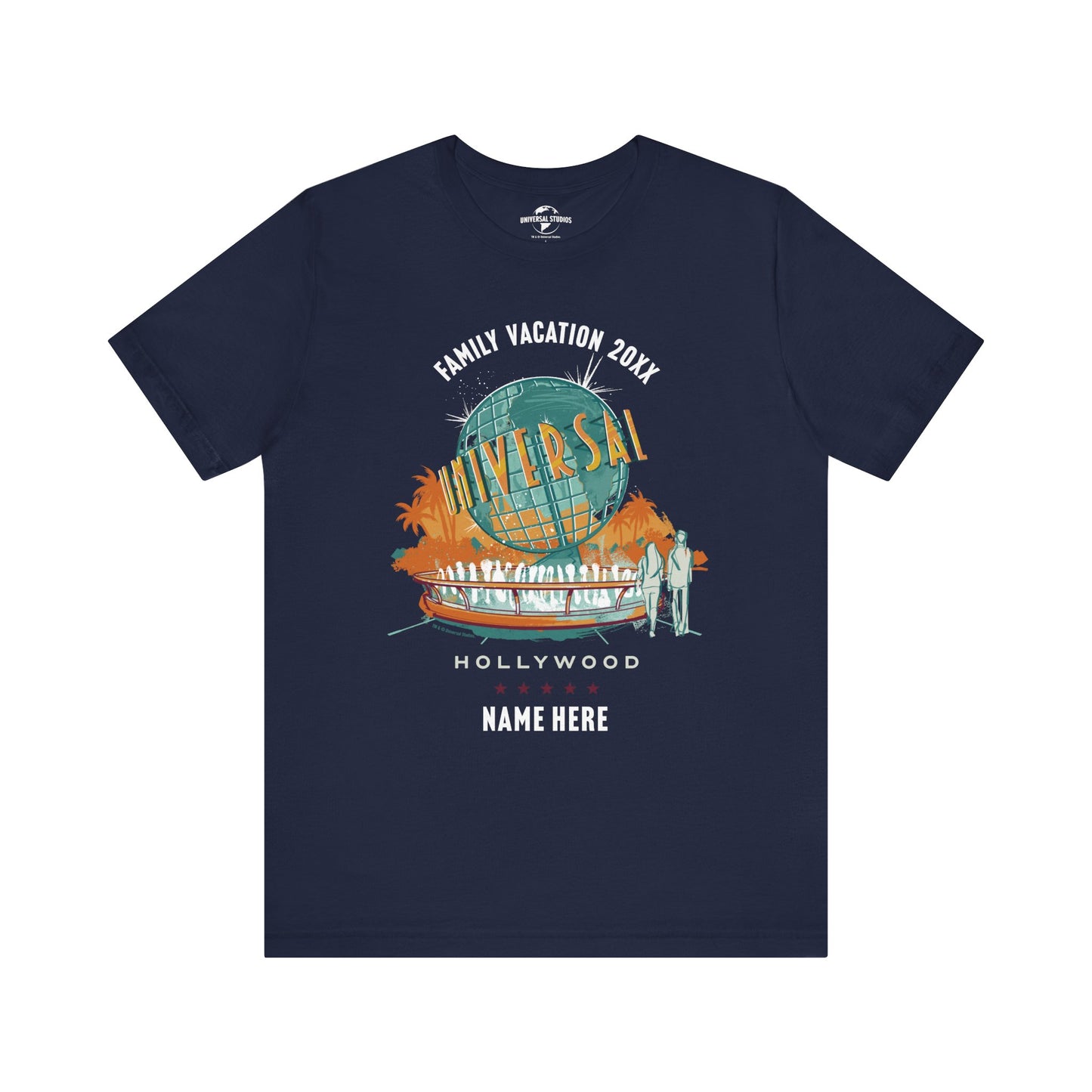 Universal Studios Hollywood Vintage Globe Personalized T-Shirt