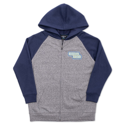 Universal Orlando Resort Collage Youth Zippered Hooded Sweatshirt