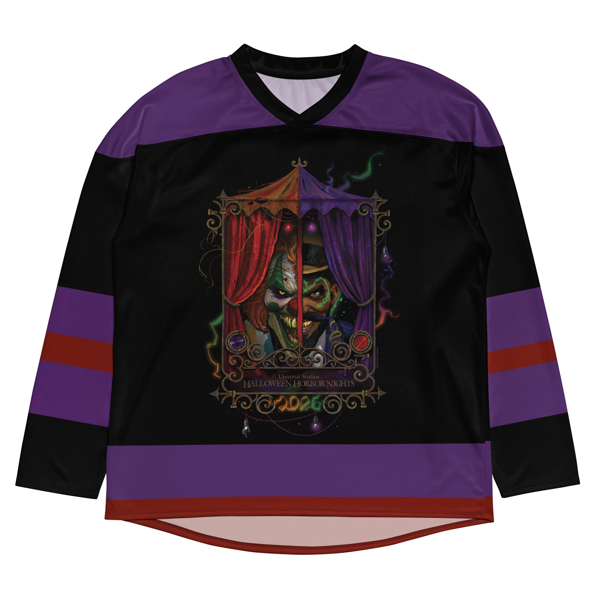 Halloween Horror Nights 2026 Hockey Jersey Featuring Jack the