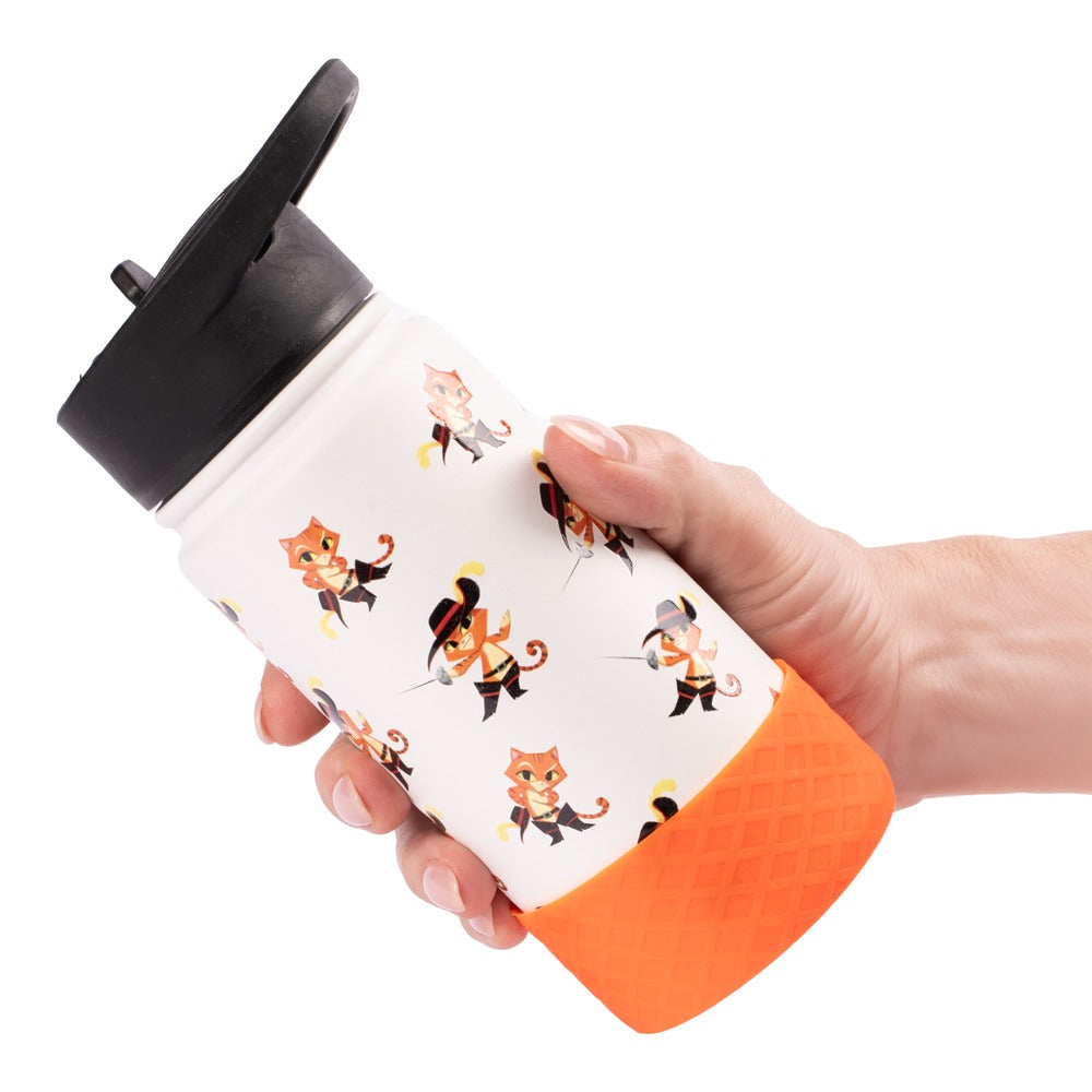 Shrek Puss in Boots Stainless Steel Water Bottle-2