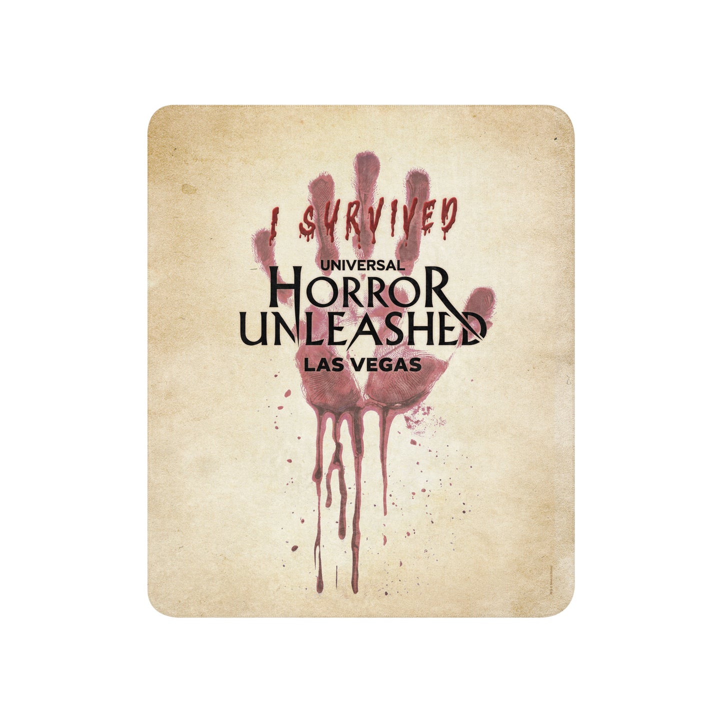 Universal Horror Unleashed I Survived Sherpa Blanket