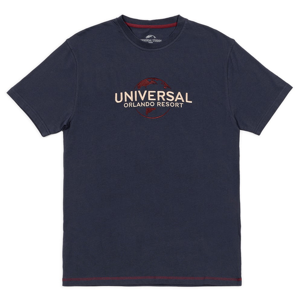 Universal Orlando Resort Navy Embroidered Logo T-Shirt-2