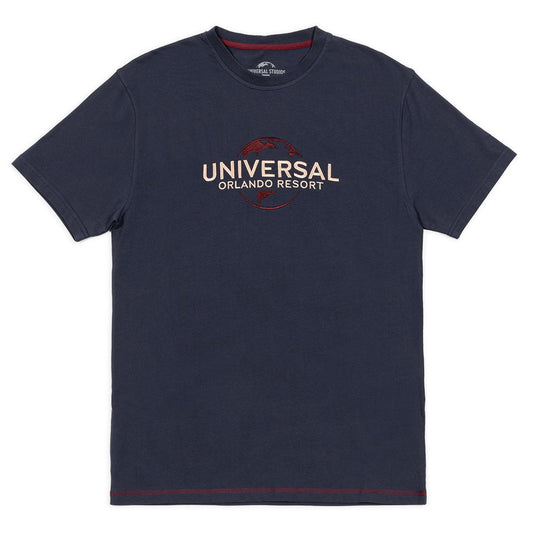 Universal Orlando Resort Navy Embroidered Logo T-Shirt-2
