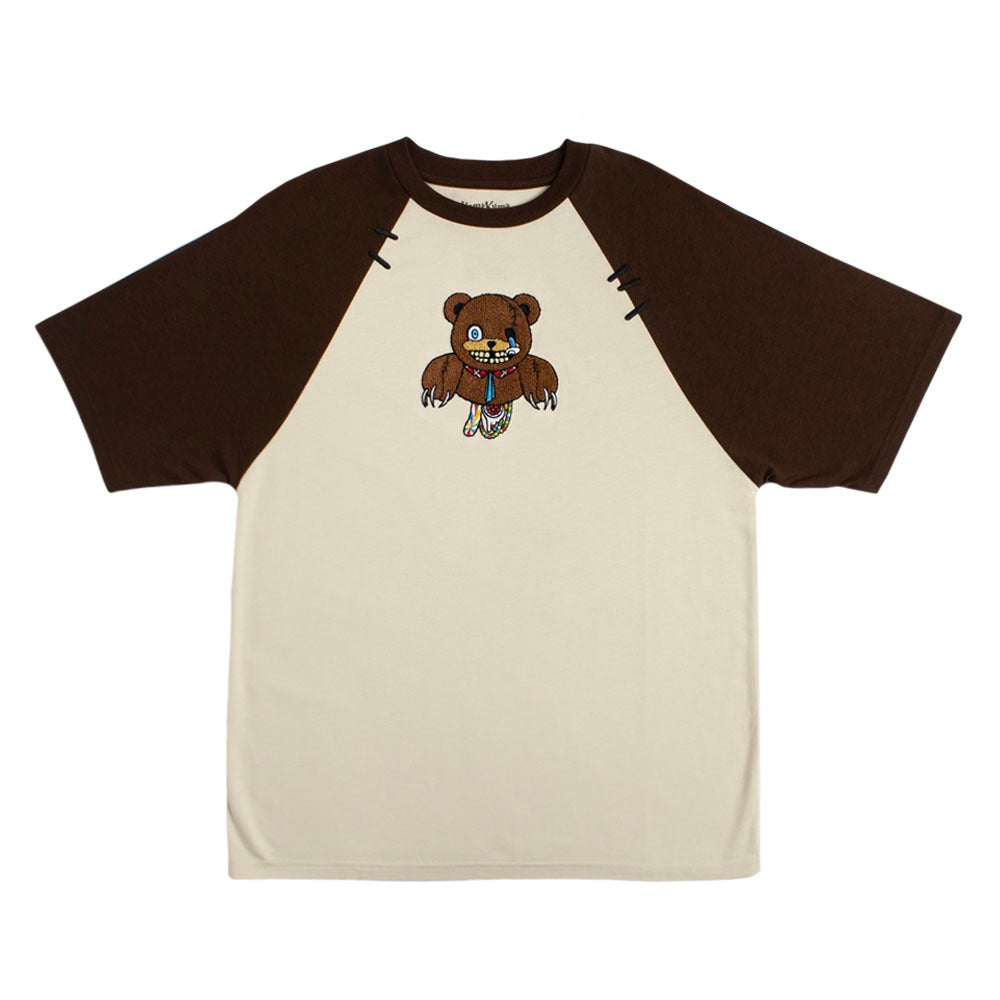 Halloween Horror Nights 2026 HamiKuma Raglan T-Shirt, Brown, X-Small
