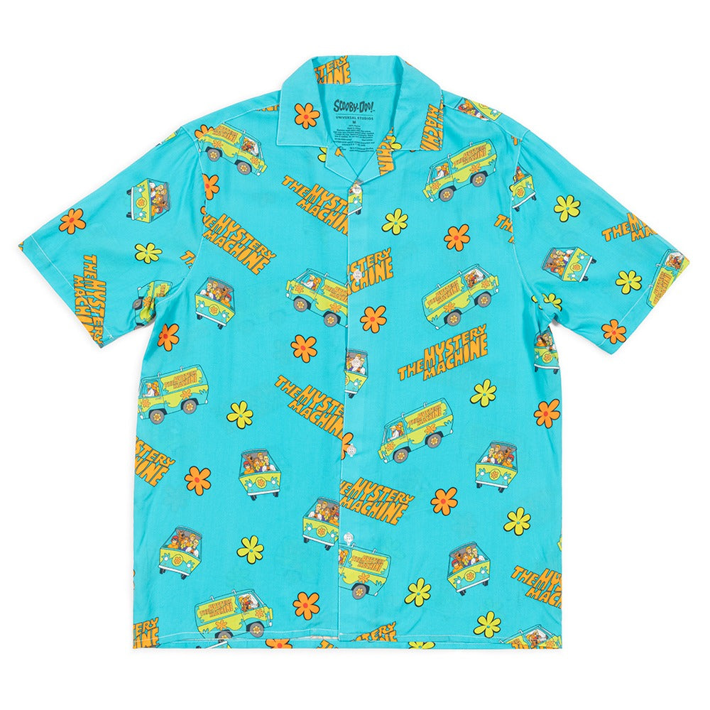 Scooby-Doo All-Over Print Button-Down Shirt, Multi, X-Large