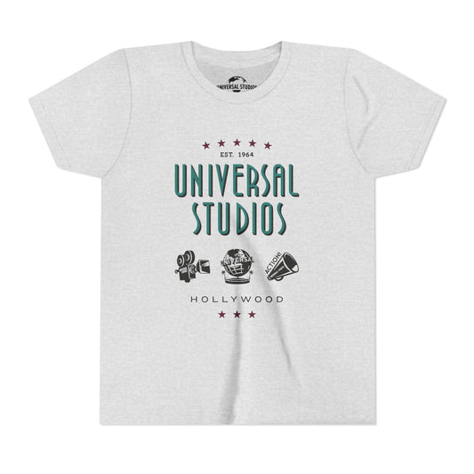 Universal studios hollywood icons youth t-shirt - ash