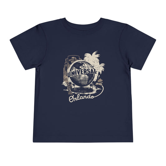 Universal orlando resort globe toddler t-shirt - navy