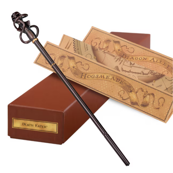 The Noble Collection - Death Eater Swirl Wand In A Standard Windowed Box - 14in (35cm) Wizarding World Wand - Harry Potter Film Set Movie Props Wands