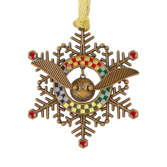 Golden Snitch Snowflake Ornament