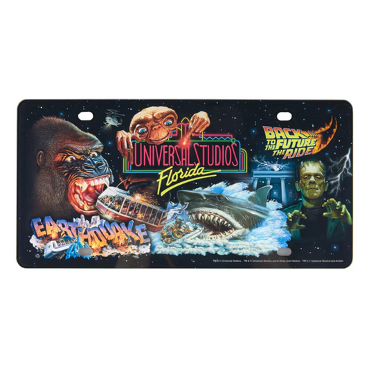 Universal Studios Retro Marquee License Plate