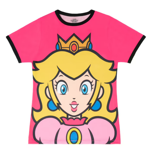SUPER NINTENDO WORLD Princess Peach Adult T-Shirt