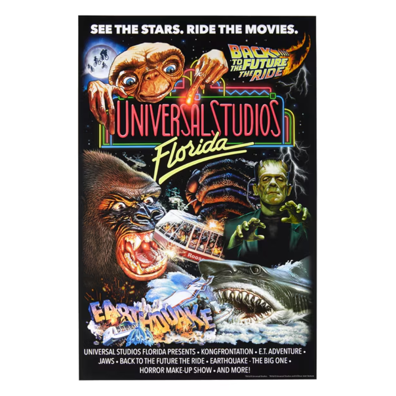 Universal Studios Retro Marquee Poster