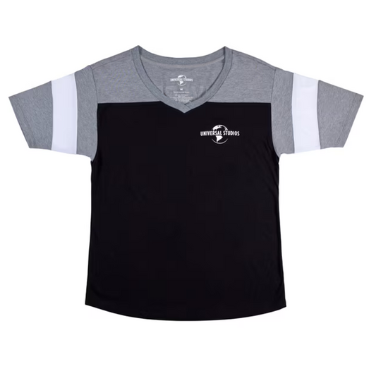 Universal Studios Ladies Black V-Neck T-shirt-2