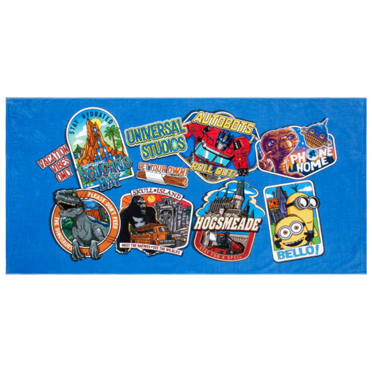 Universal Studios Collage Beach Towel