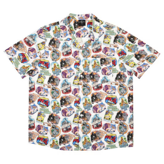 Universal Studios Collage Adult Button-Up Shirt