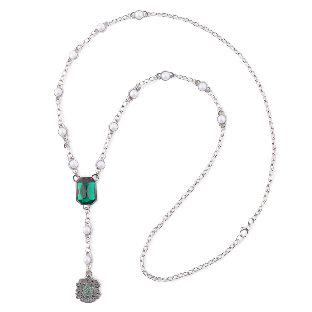 Harry Potter™ Necklace of Slytherin™ Crest with Pearl