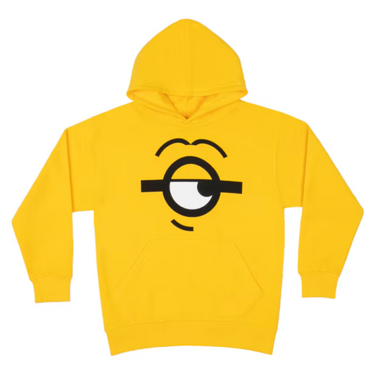 Despicable Me One Eye Minion Face Youth Pullover Fleece