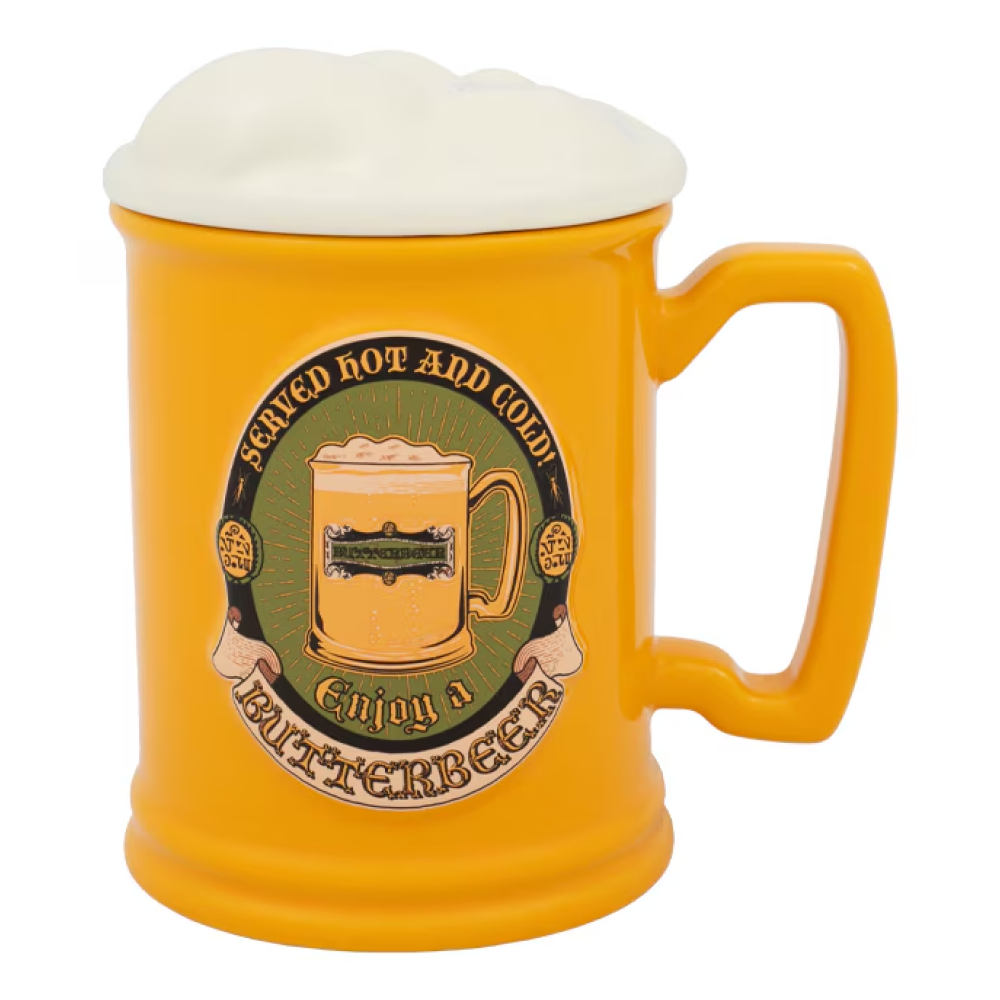 Butterbeer Molded Mug with Removable Lid