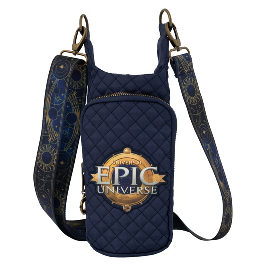 Epic Universe Emblem Water Bottle Bag