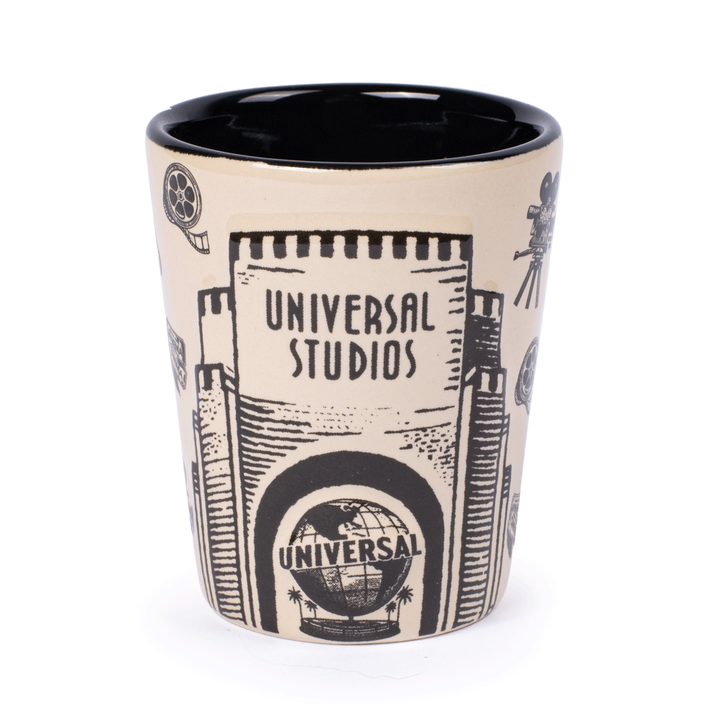Universal Orlando Resort Logo Icons Molded Shot Glass