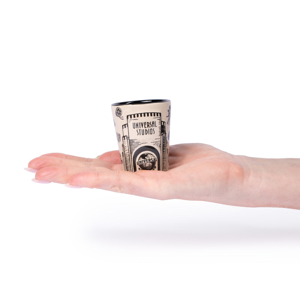 Universal Orlando Resort Logo Icons Molded Shot Glass