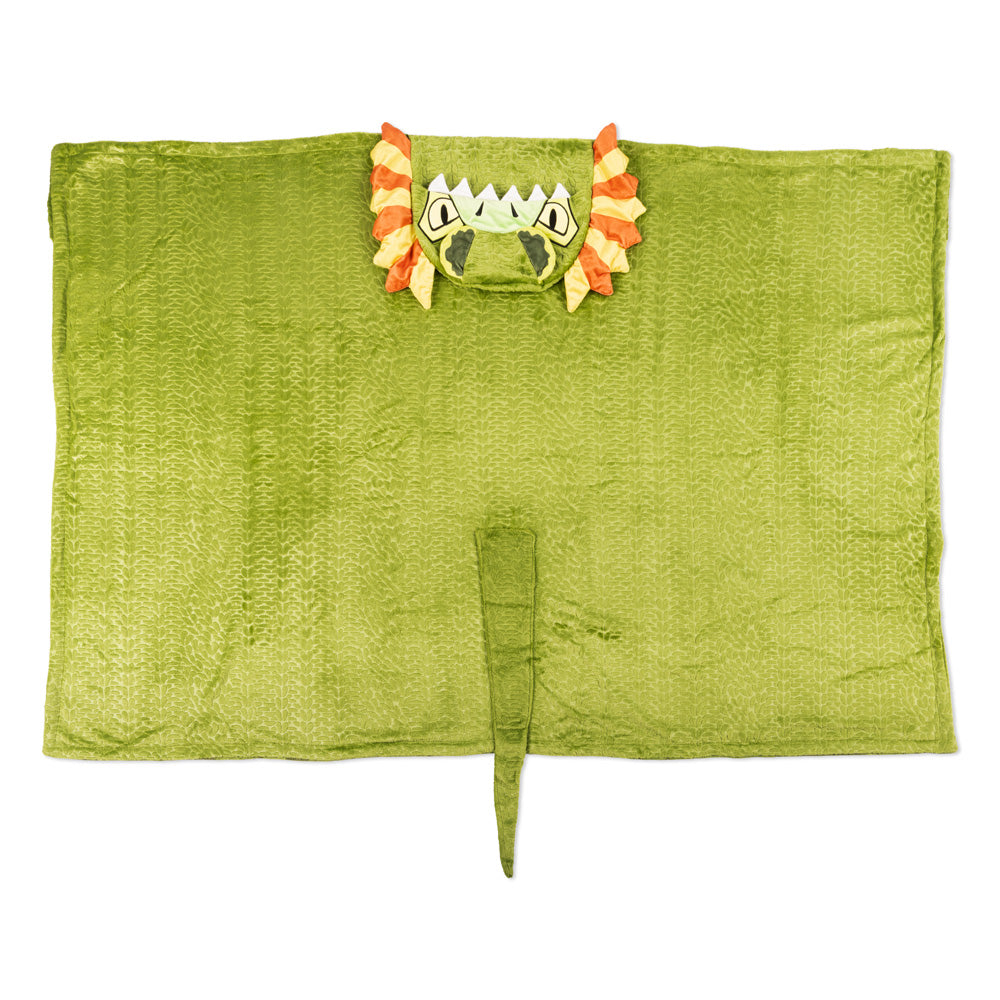 Jurassic Park Dilophosaurus Cosplay Hooded Blanket