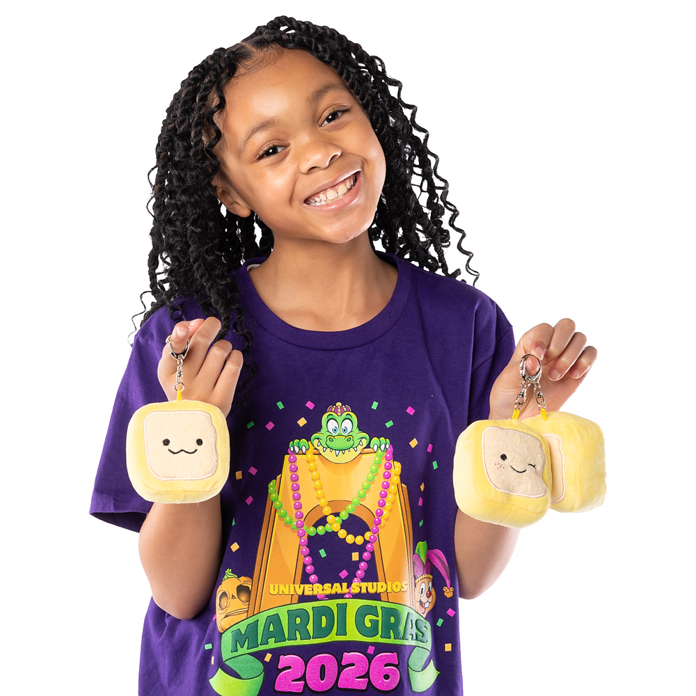 Mardi Gras Beignet Plush Clip 3-Pack