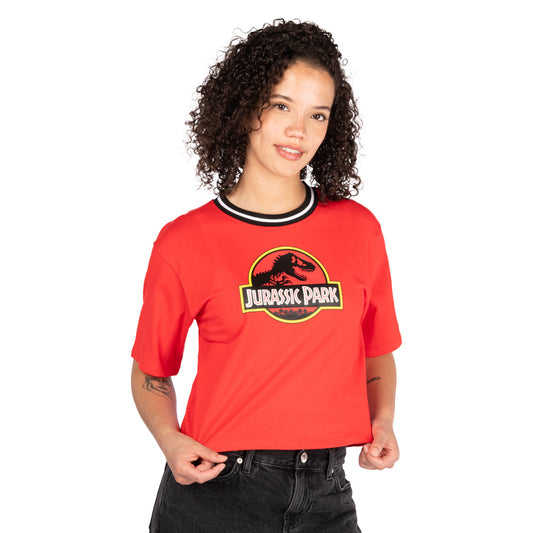 Jurassic Park Logo Women's Cropped T-Shirt