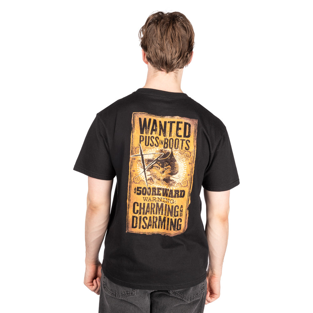 Shrek Puss in Boots Wanted T-Shirt