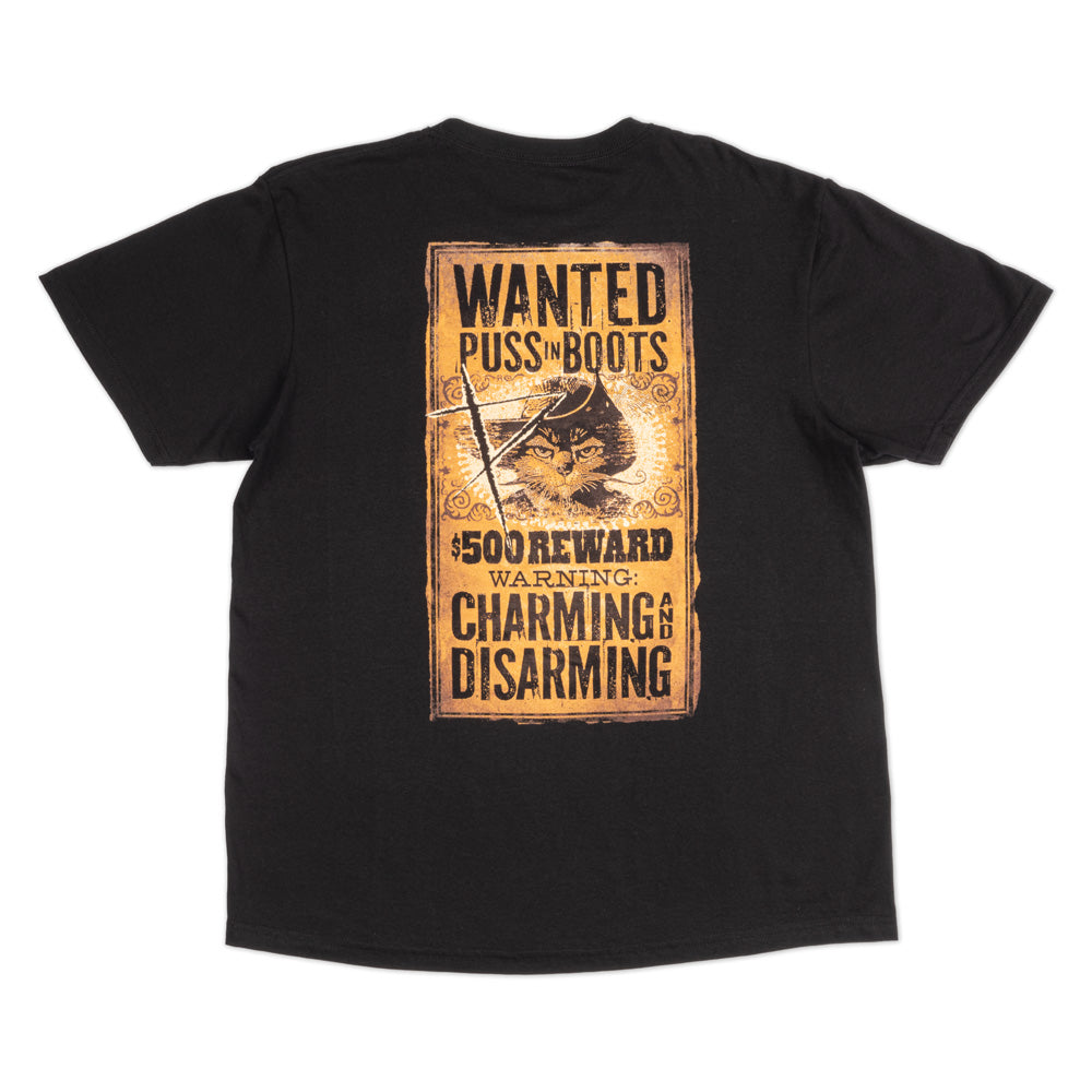 Shrek Puss in Boots Wanted T-Shirt
