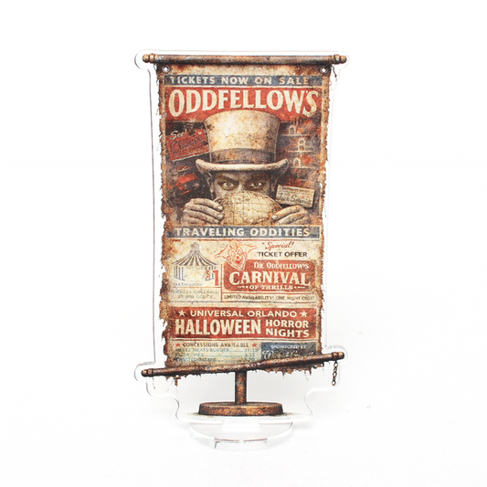 Halloween Horror Nights 2026 Dr. Oddfellow Acrylic Set